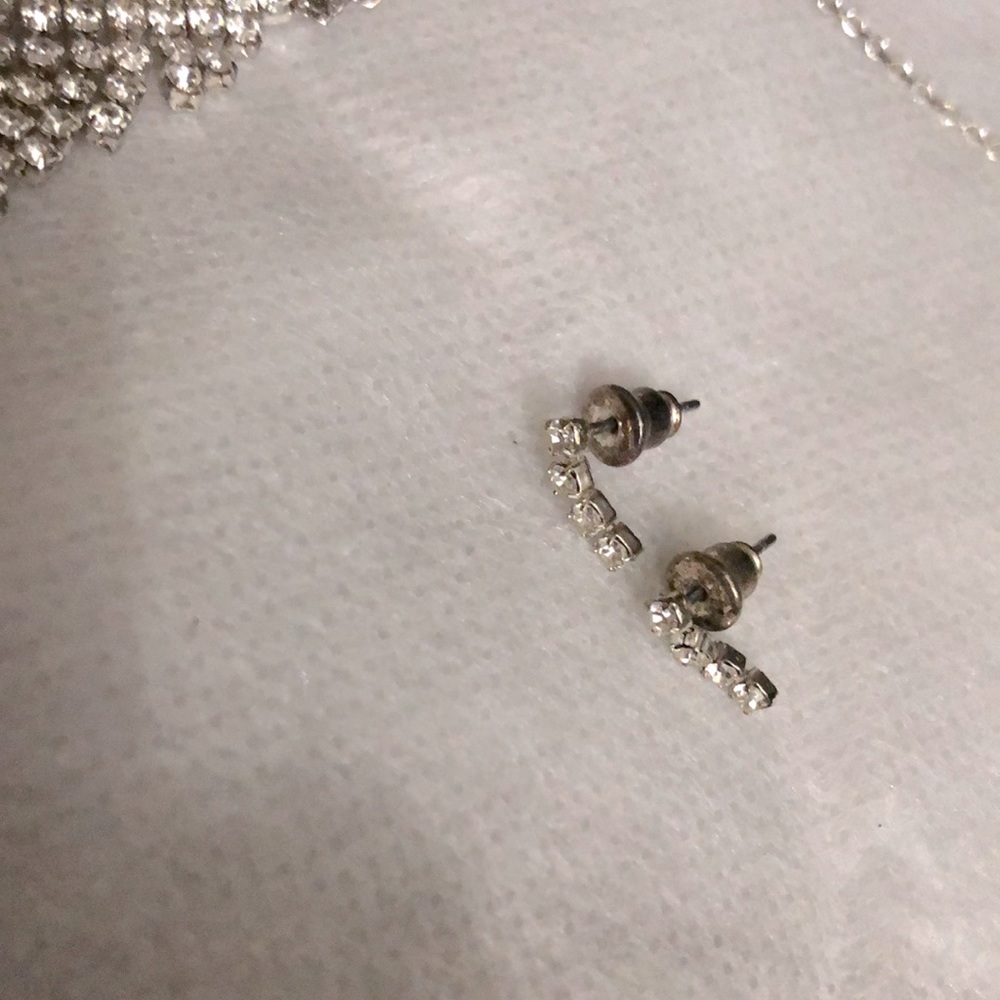 Delicate Diamond Sterling Silver Chain Necklace - image 3